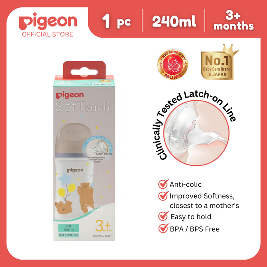 Pigeon Softouch 3 Nursing Bottle 240ml Bear