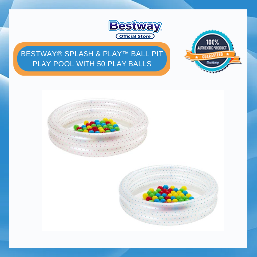 Bestway Up, In & Over 2-Ring Ball Pit Play Pool (36" Diameter x H10")