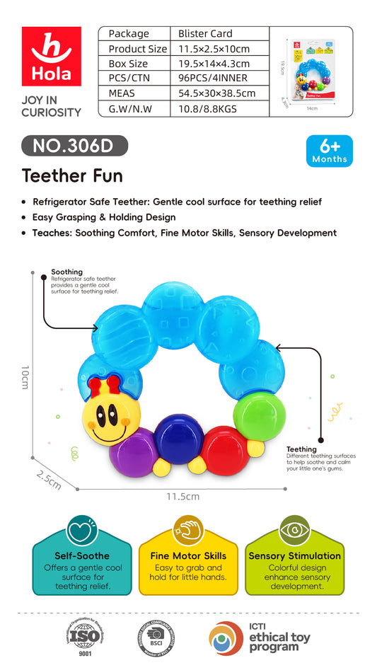 Hola Rattle Teether Fun