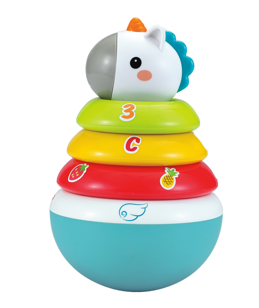 Hola Roly-Poly Unicorn (with roly-poly function, games, different colors, letters and fruits pictures)