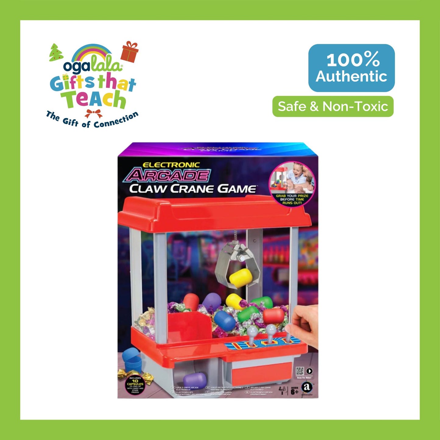 Merchant Ambassador Arcade Claw Crane – 3 Joystick Version