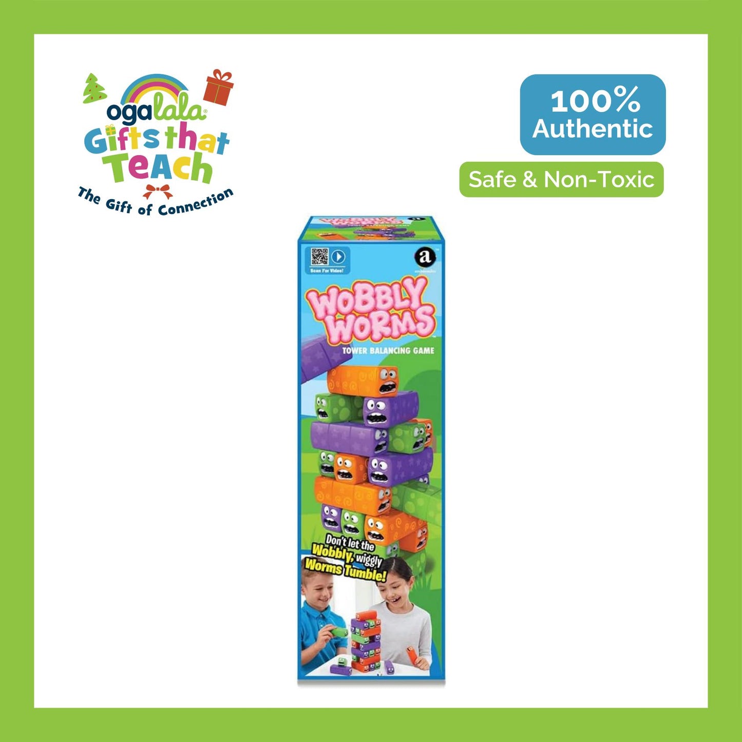 Merchant Ambassador Wobbly Worms – Tower Balancing Game