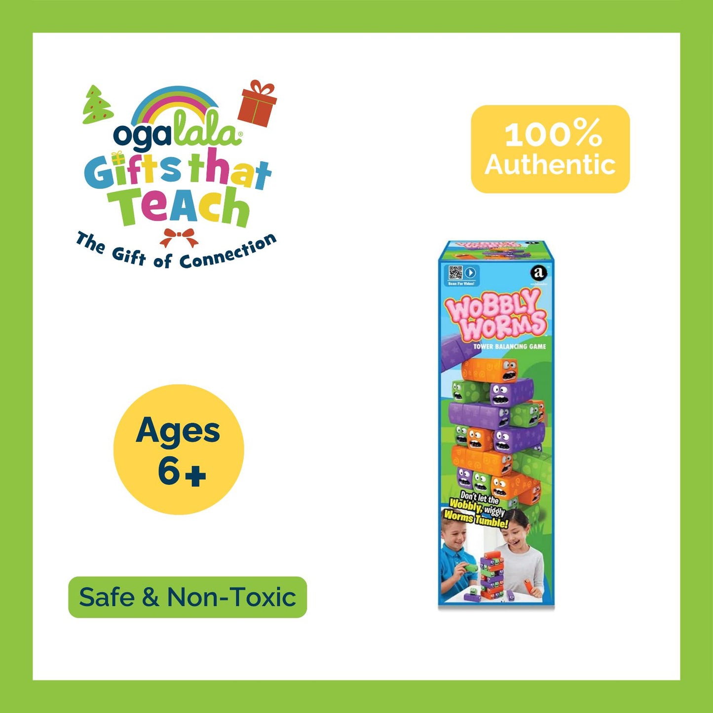 Merchant Ambassador Wobbly Worms – Tower Balancing Game