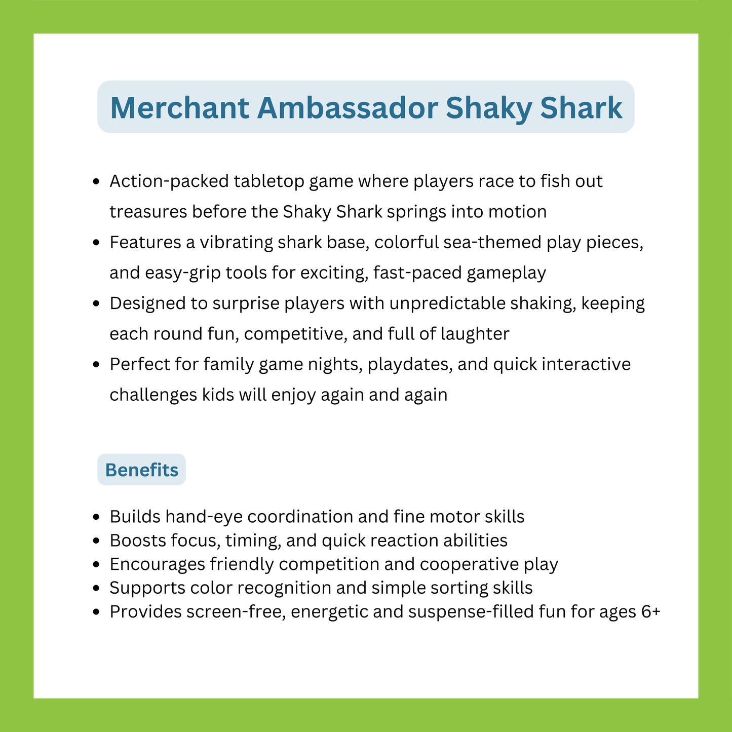 Merchant Ambassador Shaky Shark