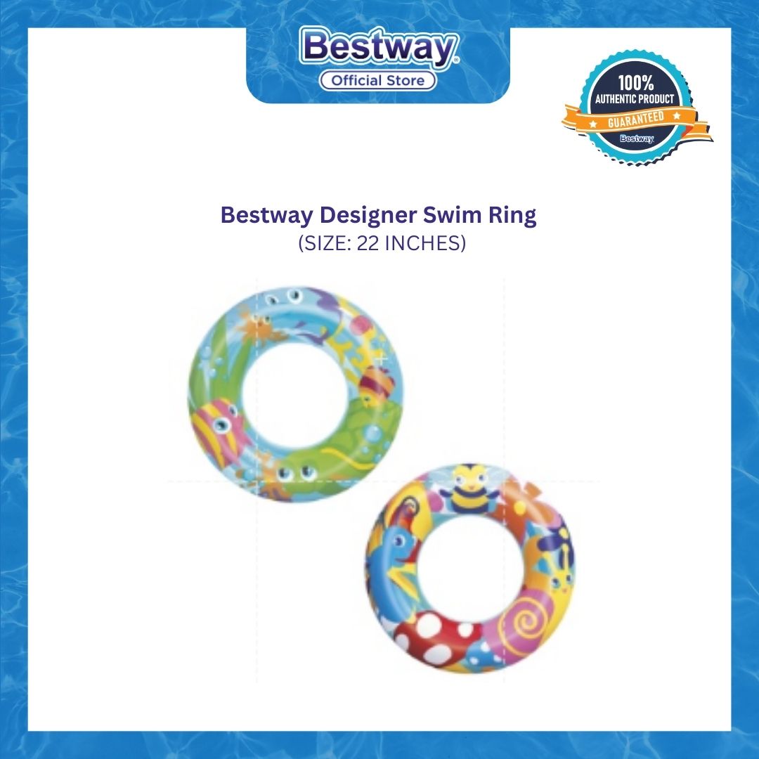 Bestway Designer Swim Ring 22 inches (GWP)