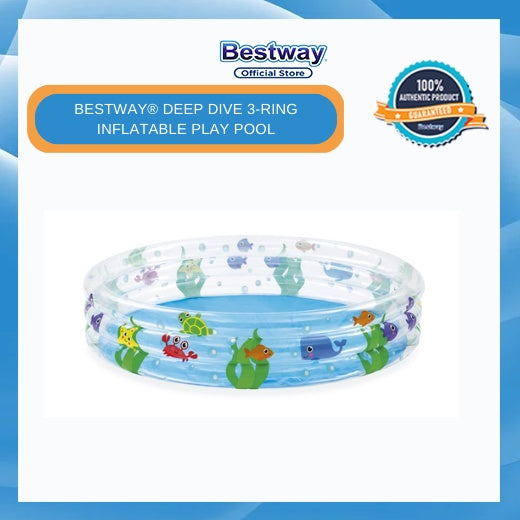 Bestway® Φ60" x H12"/Φ1.52m x H30cm Deep Dive 3-Ring Pool