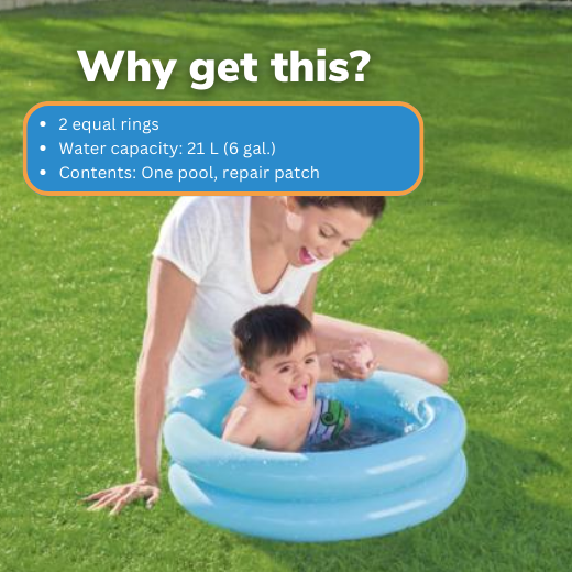 Bestway Round 2-Ring Kiddie Pool