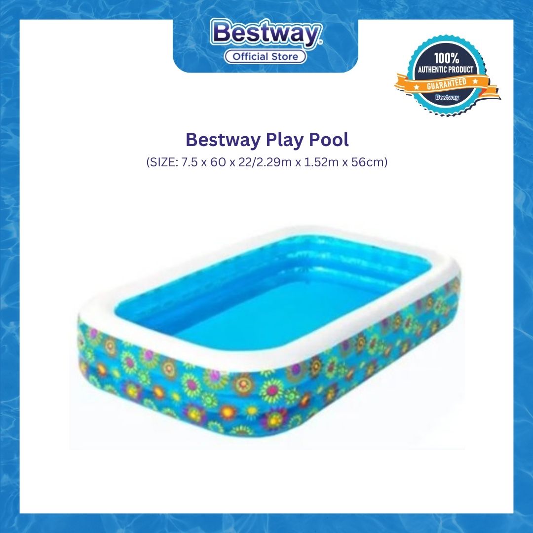 Bestway 7.5 x 60 x 22/2.29m x 1.52m x 56cm Play Pool