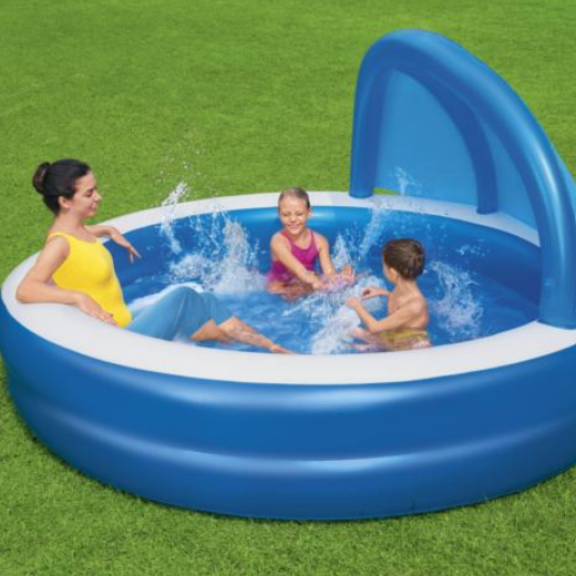 Bestway 7'11" x 7'11" x 55"/2.41m x 2.41m x 1.40m Summer Days Family Pool