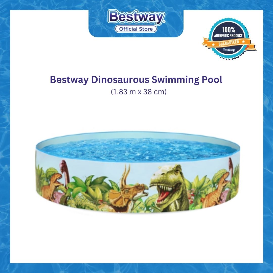 Bestway Dinosaurous Swimming Pool (6 feet by 6 feet by 15 inches)