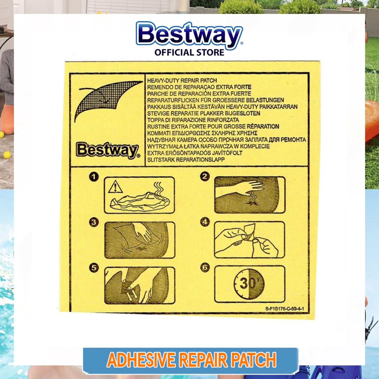 Bestway Underwater Adhesive Repair Patch