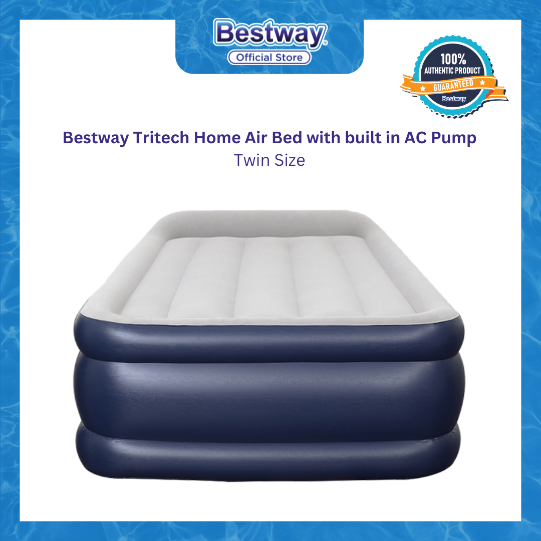 Bestway Tritech Home Air Bed with built in AC Pump (Twin Size)