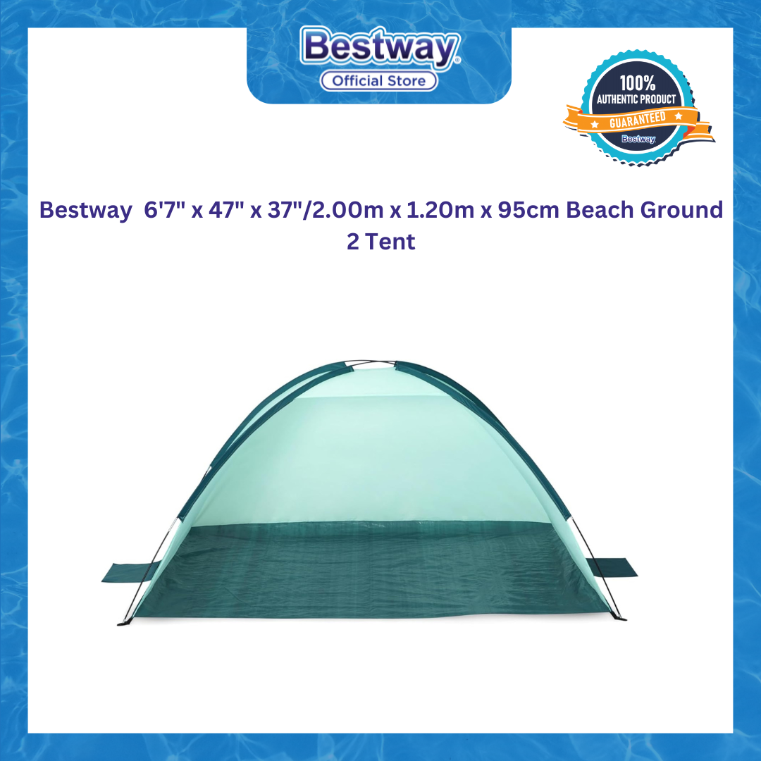 Bestway 6'7" x 47" x 37"/2.00m x 1.20m x 95cm Beach Ground 2 Tent