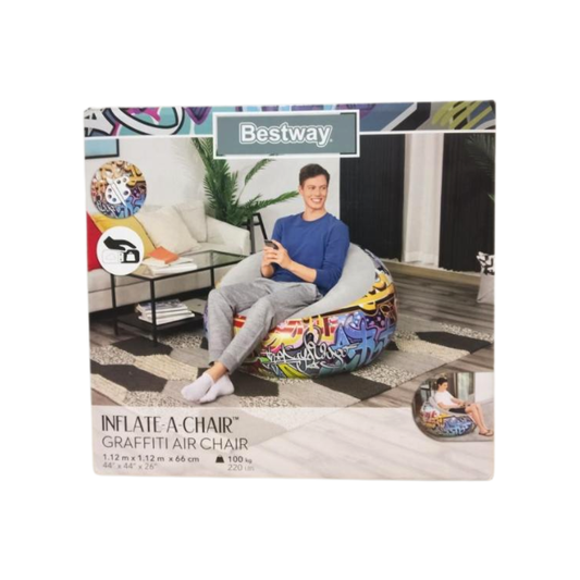 Bestway Inflate-A-Chair Graffiti Air Chair (GWP)