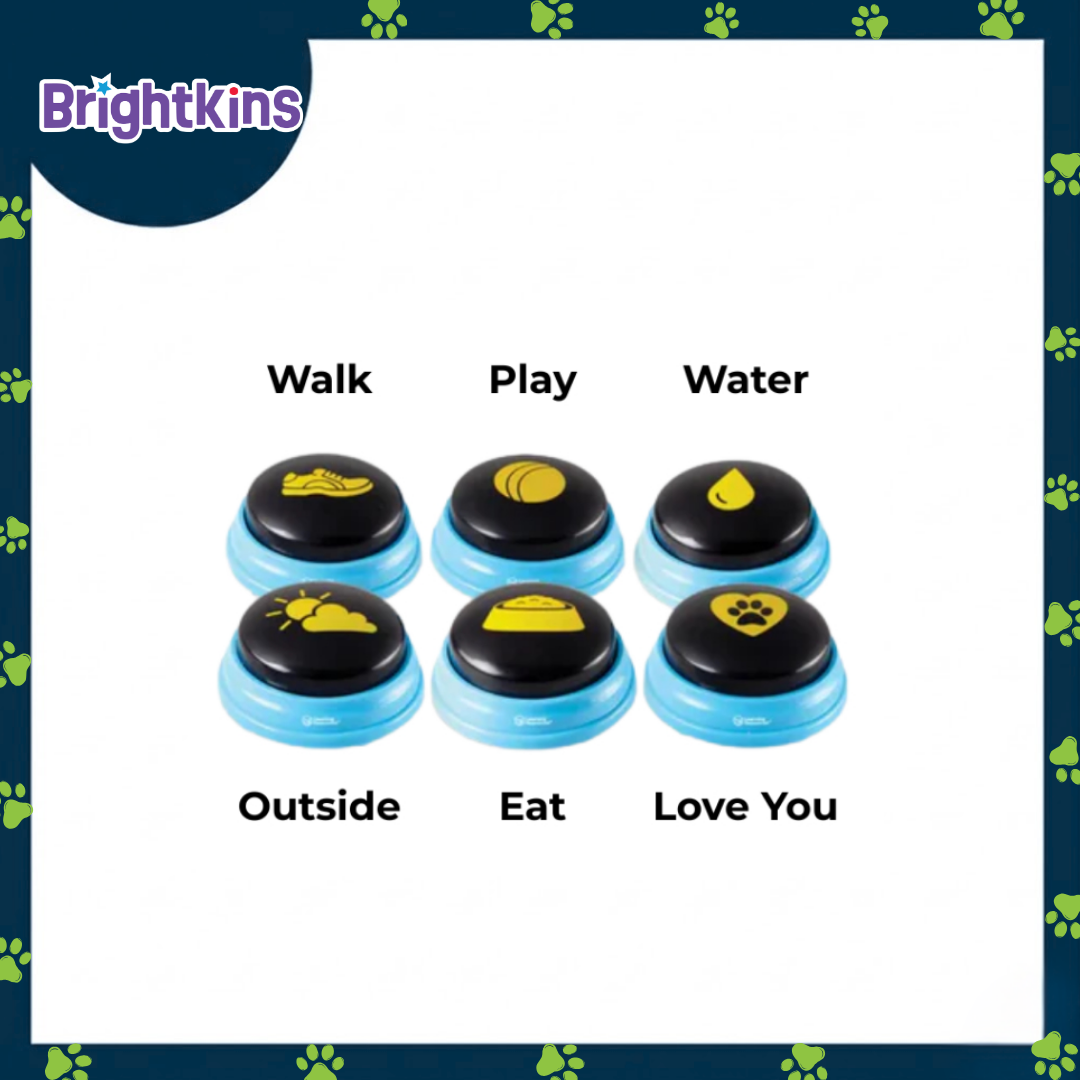 Ogapets Brightkins Talking Pet Essential Words - Durable, Interactive Mental Stimulation Training Enrichment Tools