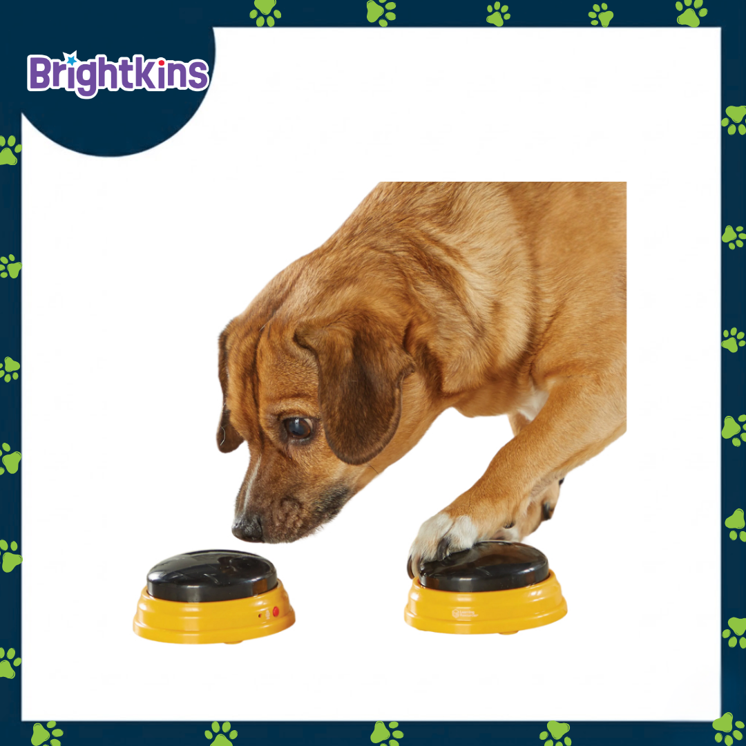 Ogapets Brightkins Talking Pet Next Words Names Buttons - 3 Recordable Speech Buttons for Easy Pet Communication & Training