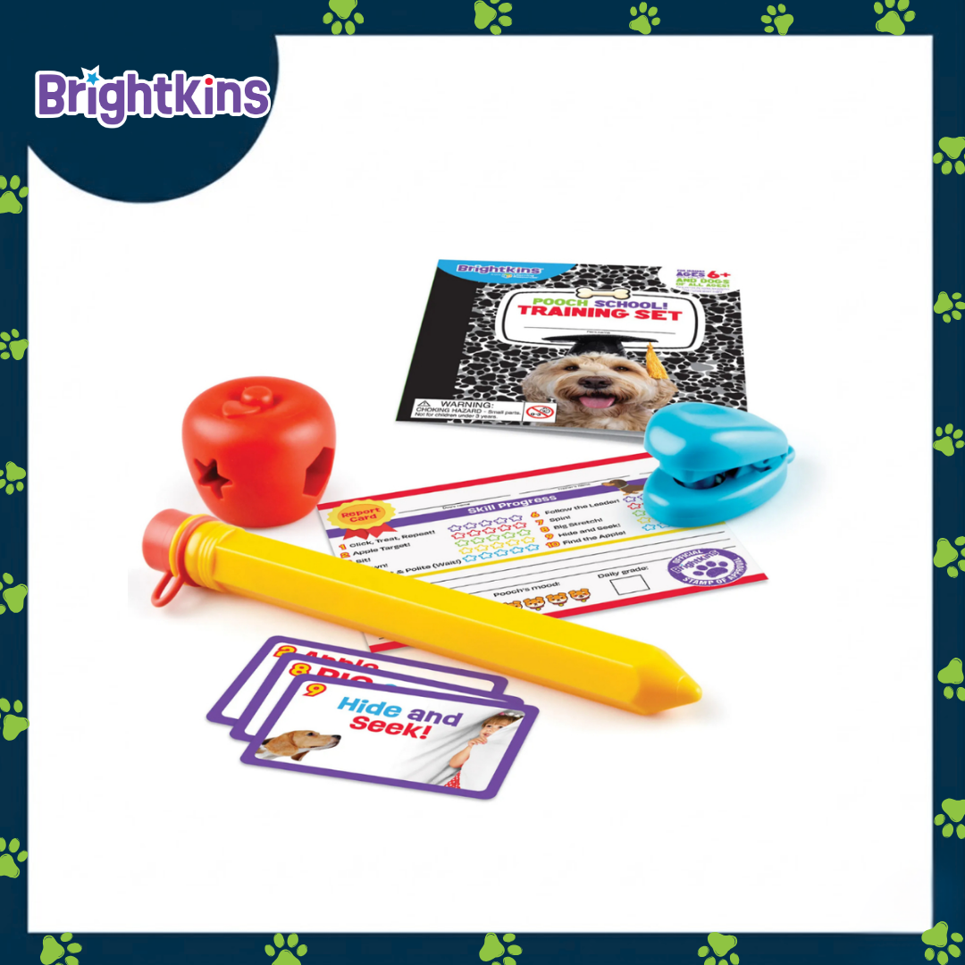 Ogapets Brightkins Pooch School Training Set - Family-Friendly Kit with Interactive Toys & Professional-Grade Tools for Dog Commands