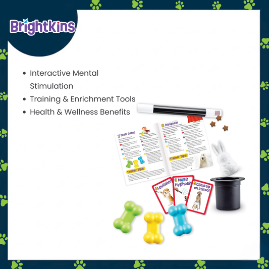 Ogapets Brightkins Magic Trick Training Set - Family-Friendly with 10 Tricks, Toys, and Tools for Fun and Interactive Sessions