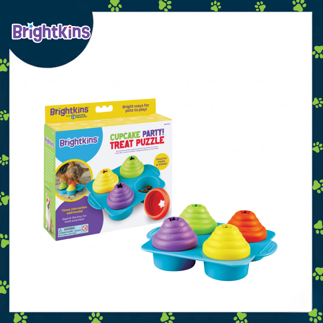 Ogapets Brightkins Cupcake Party Treat Puzzle - BPA-Free Materials, & Easy to Clean  with Removable Cupcake Toppers