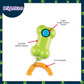 Ogapets Brightkins Smarty Pooch Training Clicker - Bone Design, Durable Plastic with Coil Bracelet, Essential Puppy & Older Dog Tool
