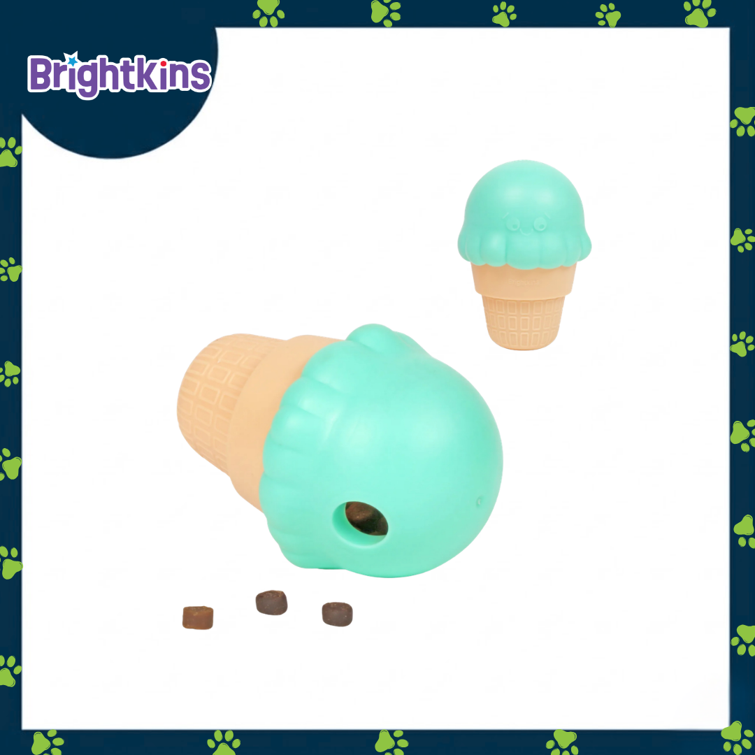 Ogapets Brightkins Large Ice Cream Treat Dispenser - BPA-Free & Easy to Clean, Interactive Pet Toy for All Dog Breeds