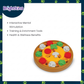 Ogapets Brightkins Pizza Party Treat Puzzle - Interactive Dog Toy with 12 Hidden Compartments for Mental Stimulation and Slow Feeding