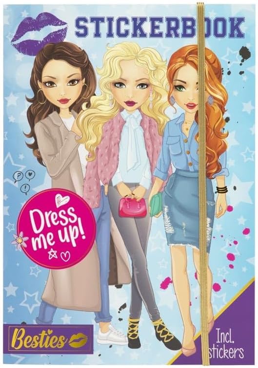 BESTIES Dress me up stickerbook A4, 10 sheets