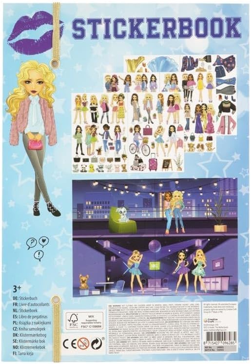 BESTIES Dress me up stickerbook A4, 10 sheets