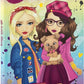 BESTIES Selfie diary 21x15 cm (50 sheets) & magic pen