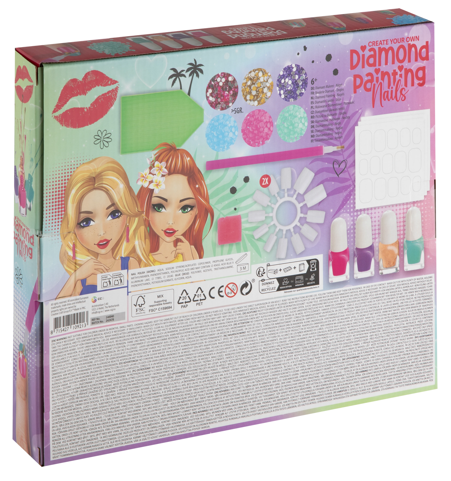 BESTIES Diamond Painting Nail set (30x25cm)