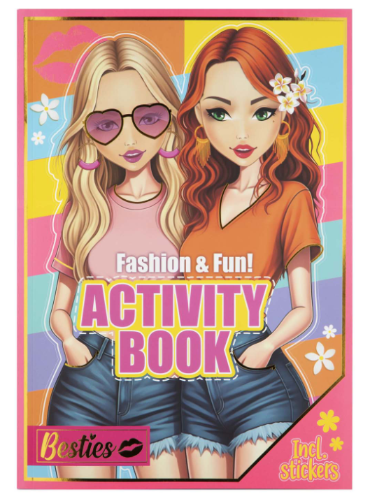 BESTIES Activity Book A4, 24  sheets, incl. stickers