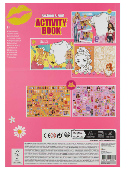 BESTIES Activity Book A4, 24  sheets, incl. stickers