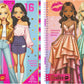 BESTIES Fashion design book A4 incl stickers&stencils,2ass