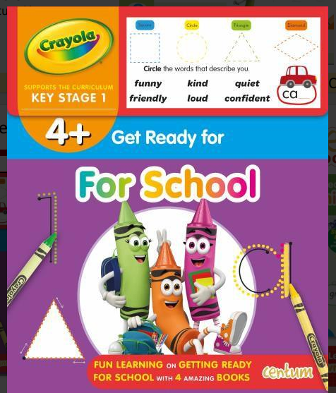 Centrum Crayola Get Ready for School 4+ Activity Case