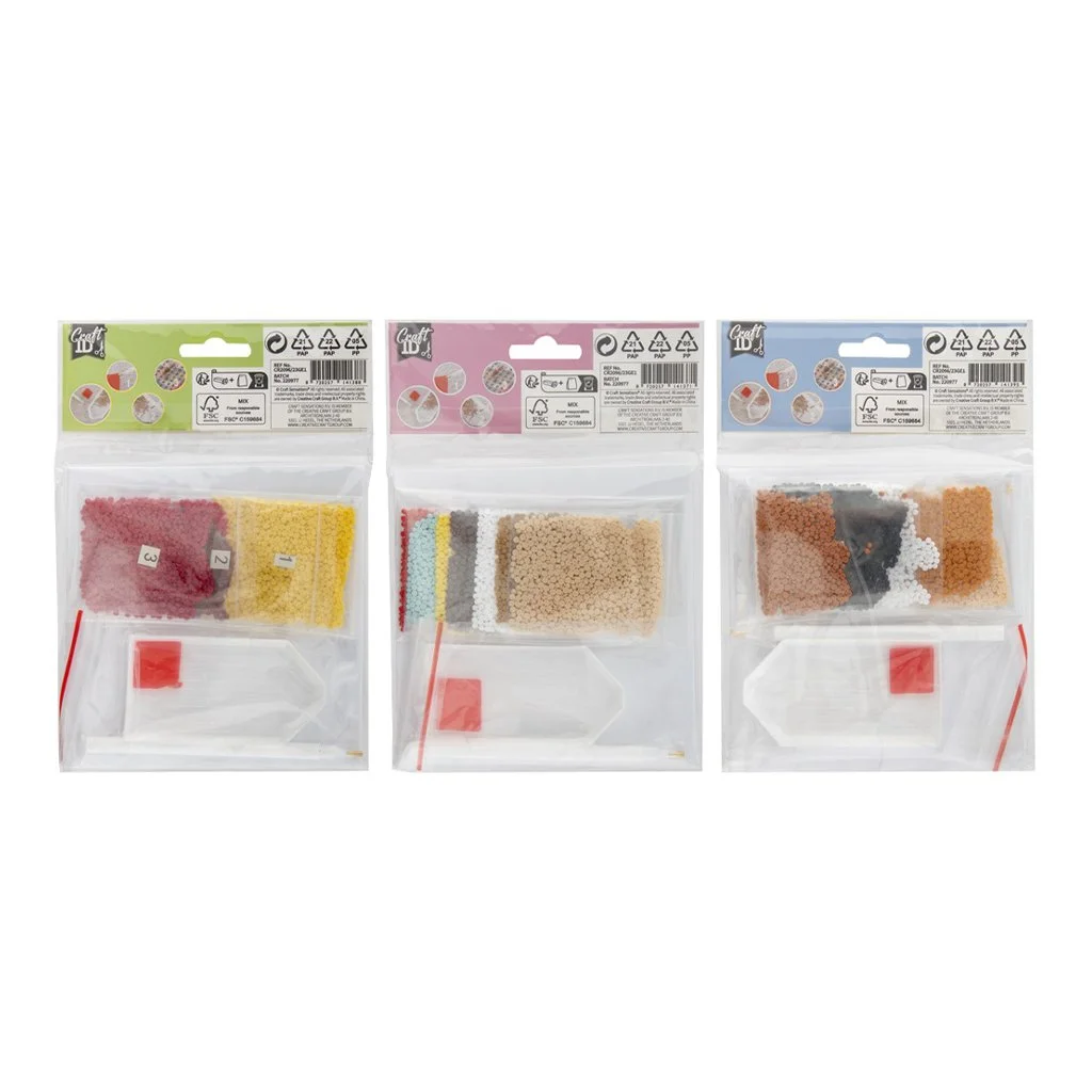 CRAFT ID DIAMOND PAINTING CARDS 2PCS, 13X13CM, 3ASS