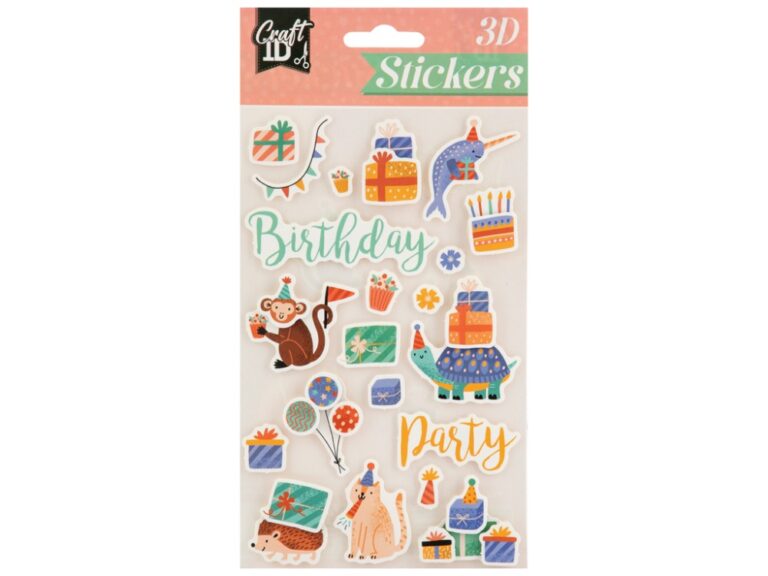 CRAFT ID 3D STICKERS, 4ASS