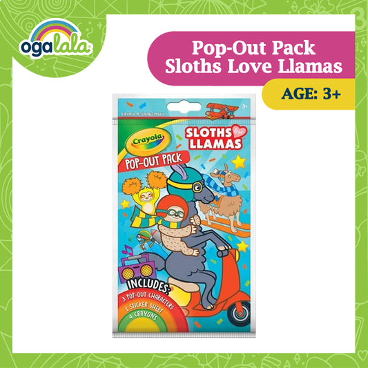 Crayola Pop-out Pack - Sloths Love Llamas