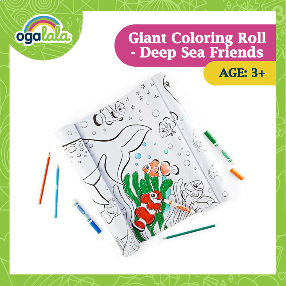 Giant Coloring Roll, Deep Sea Friends