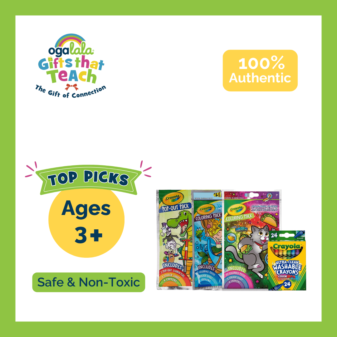 CRAYOLA ASSTD VC 1pc Pop-out only + 24 ct Washable Crayola Travel Pack