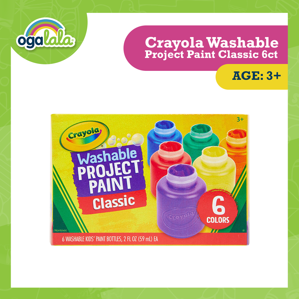 Crayola 6ct Washable Kid's Paint