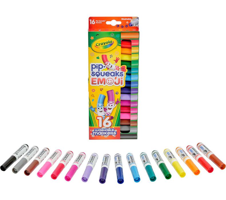 Crayola 16 Pipsqueaks Emoji Stampers