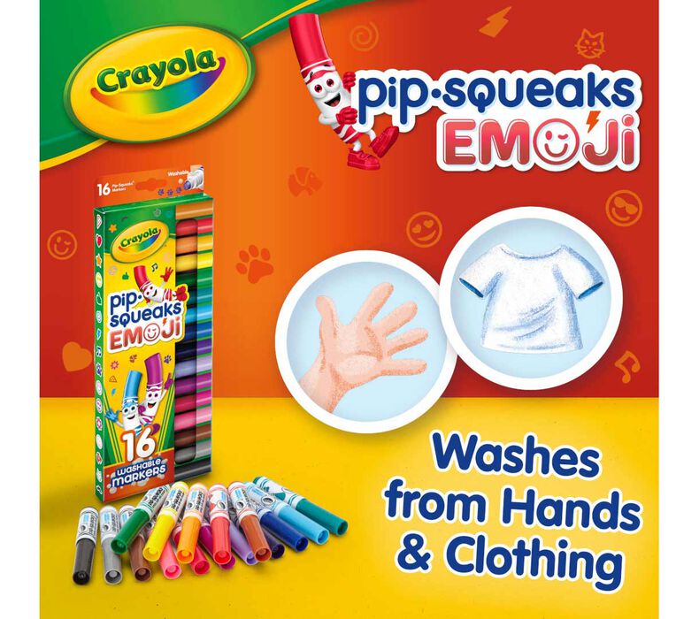 Crayola 16 Pipsqueaks Emoji Stampers