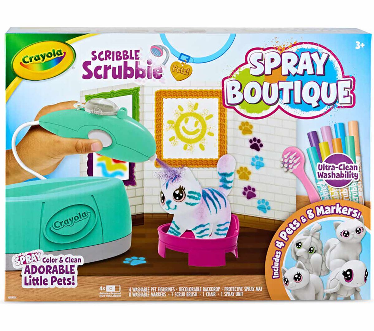 Crayola Scribble Scrubbie Pets Spray Boutique Toys