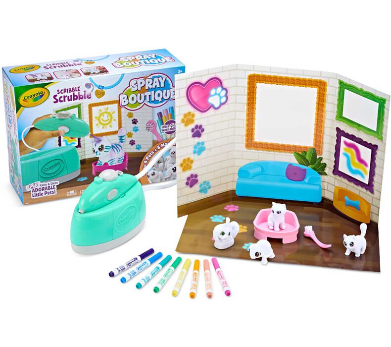 Crayola Scribble Scrubbie Pets Spray Boutique Toys