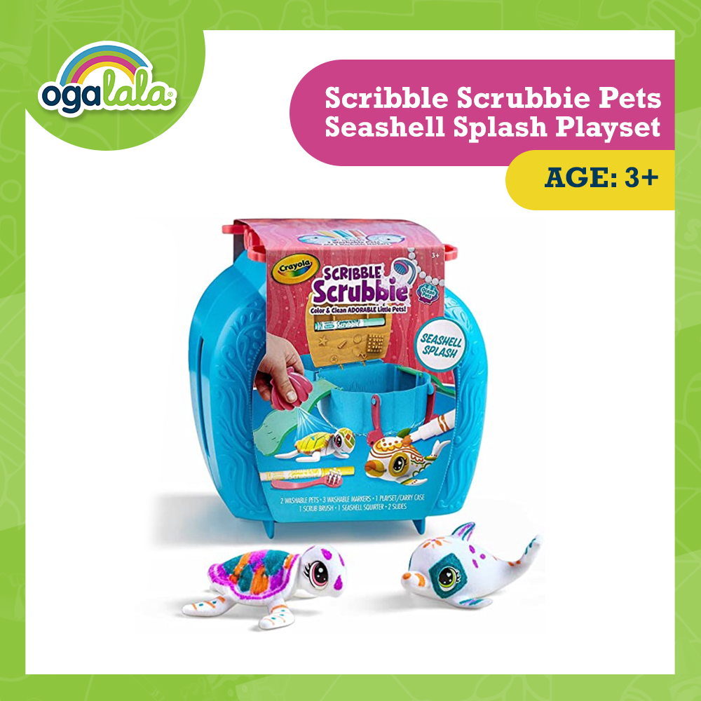 SCRIBBLE SCRUBBIE OCEAN PETS SET,6PK