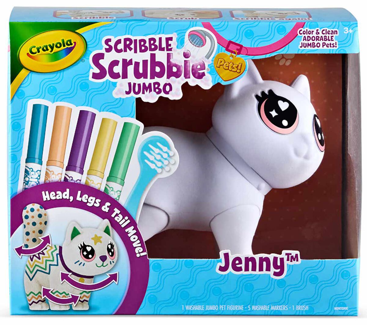 Crayola Scribble Scrubbies Jumbo Pet - Cat - 4PK