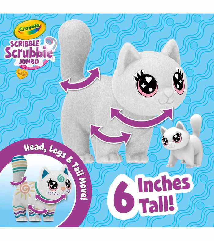 Crayola Scribble Scrubbies Jumbo Pet - Cat - 4PK