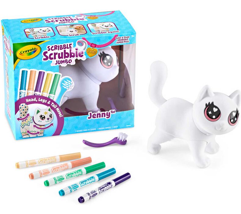 Crayola Scribble Scrubbies Jumbo Pet - Cat - 4PK