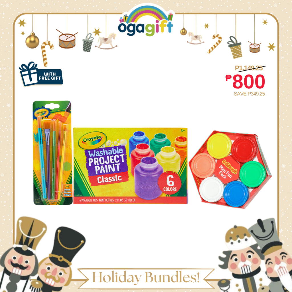 Ogagift Bundle Washable Paint + Brush + Funskool Dough Ogalala Gift 1