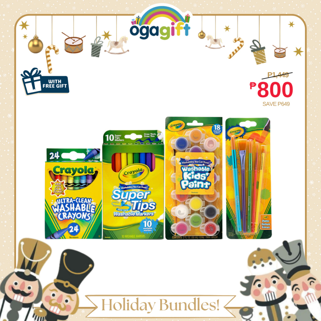 Ogagift Bundle Washable Crayons + markers + Paint Ogalala Gift 2